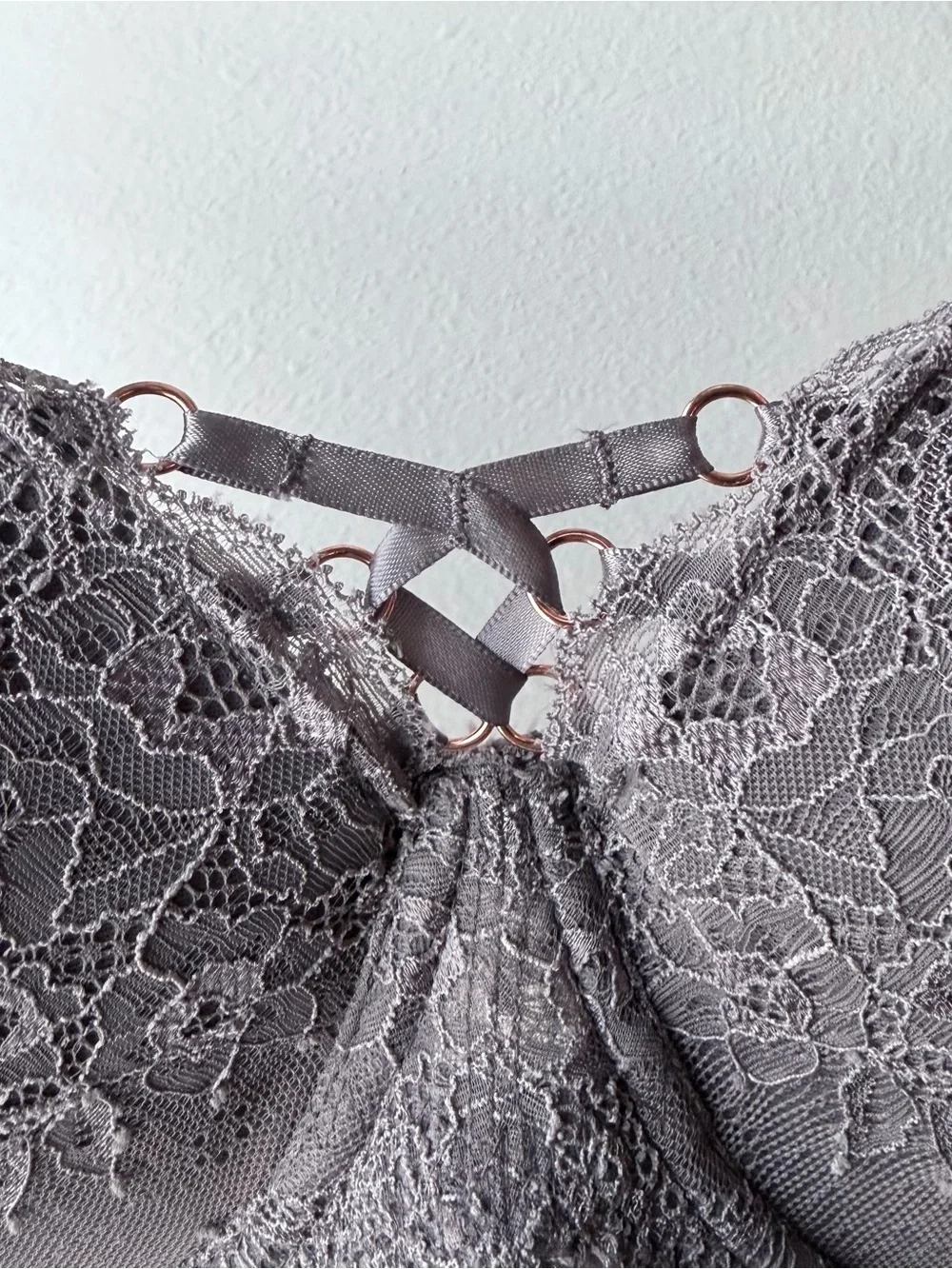 smart & sexy Gray Lace Underwire Bra
